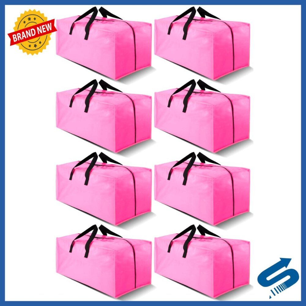 Heavy Duty Extra Large Moving Bags with Backpack Straps Storage Totes Fold Flat